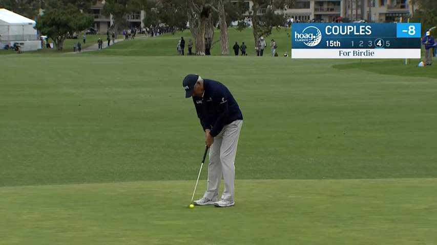 Fred Couples makes two-putt birdie at Hoag Classic
