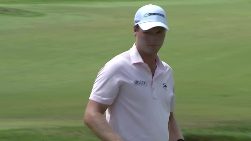 Vince Whaley makes birdie on No. 10 at ISCO Championship