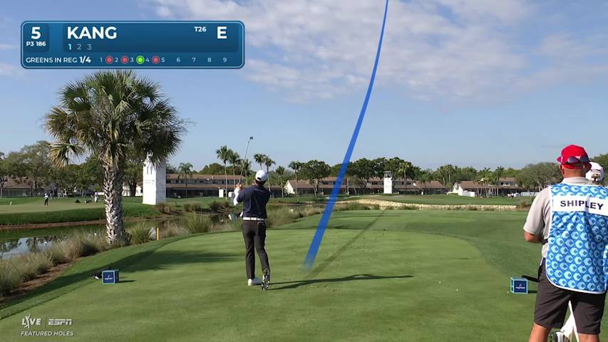 Jeffrey Kang hits 188-yard tee shot to 6 feet, makes birdie on No. 5 at Cognizant Classic