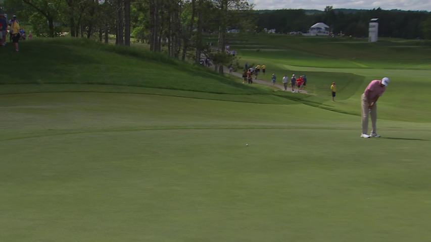 Sudarshan Yellamaraju sinks 26-foot birdie putt on No. 9 at RBC Canadian