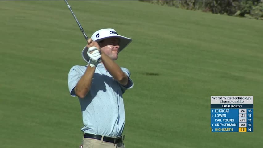 Joe Highsmith dials in approach to yield birdie at World Wide Technology