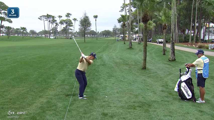 Billy Horschel taps in from 2 feet for birdie on No. 3 at Cognizant Classic