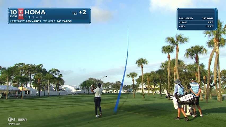 Max Homa sinks 7-foot birdie putt on No. 10 at Cognizant Classic