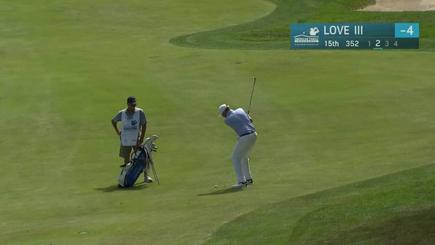 Davis Love III makes birdie on No. 15 at American Family Insurance Championship
