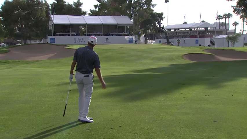 Steven Alker makes birdie on No. 16 at Charles Schwab Cup Championship