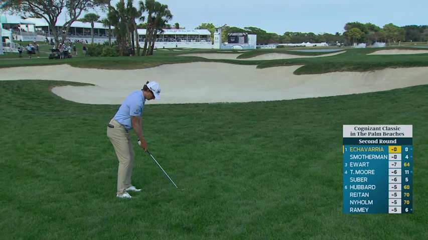 Nico Echavarria hits 93-yard approach to 4 feet, sets up birdie on 18 at Cognizant Classic