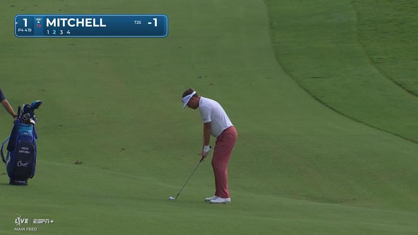 Keith Mitchell's excellent approach sets up birdie at Wyndham