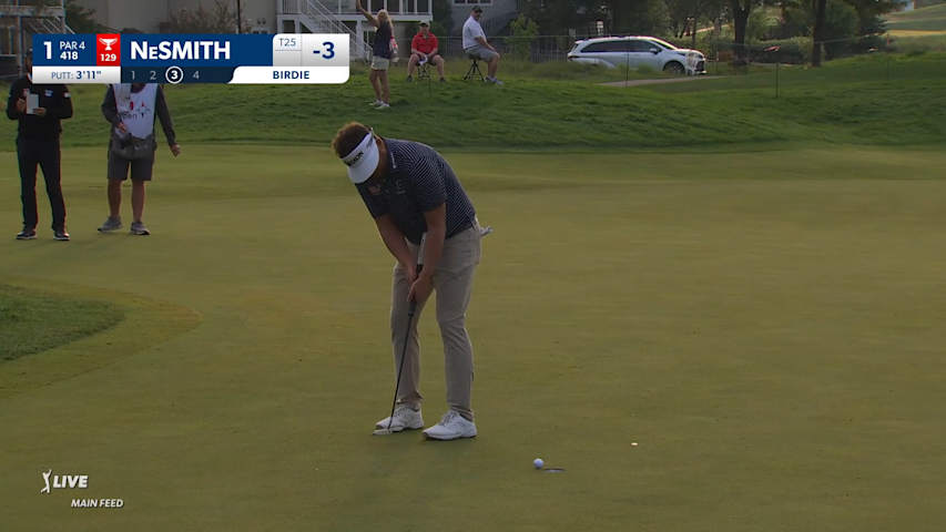 Matt NeSmith rolls in short birdie at 3M Open