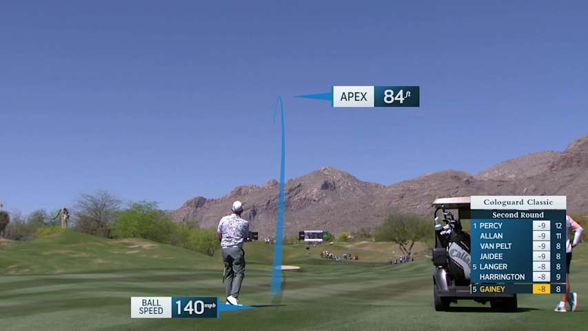 Tommy Gainey makes birdie on No. 9 at Cologuard Classic