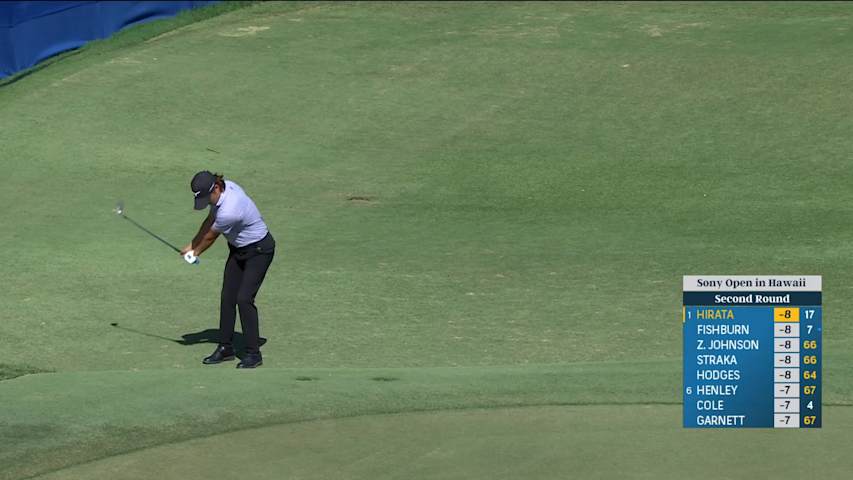 Kensei Hirata wedges it tight to set up birdie at Sony Open