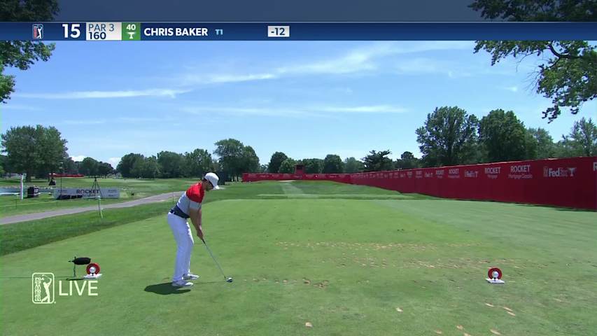 Chris Baker makes birdie on No. 15 in Round 3 at Rocket Mortgage