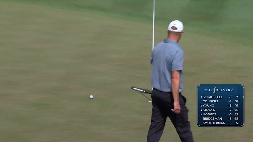 Taylor Pendrith holes out 37-foot eagle putt on No. 2 at THE PLAYERS