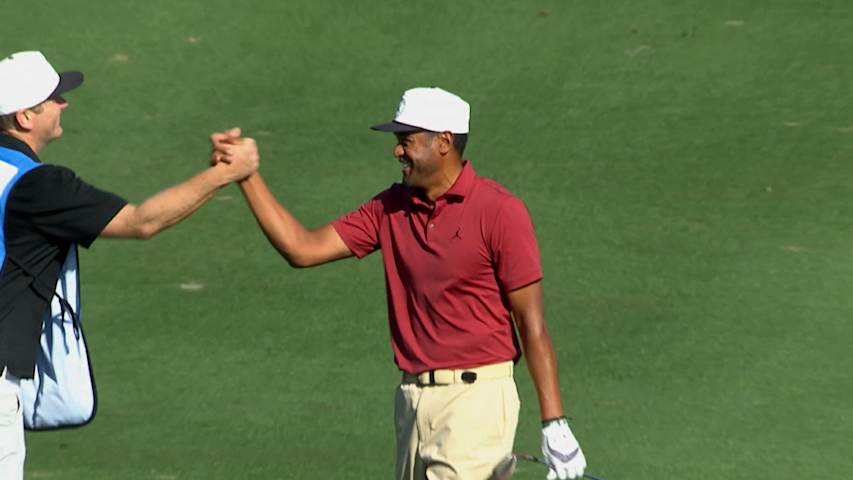 Tony Finau's phenomenal fairway hole out leads Shots of the Week from The American Express