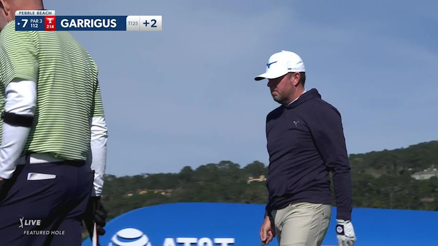 Robert Garrigus spins it to 3 feet at AT&T Pebble Beach
