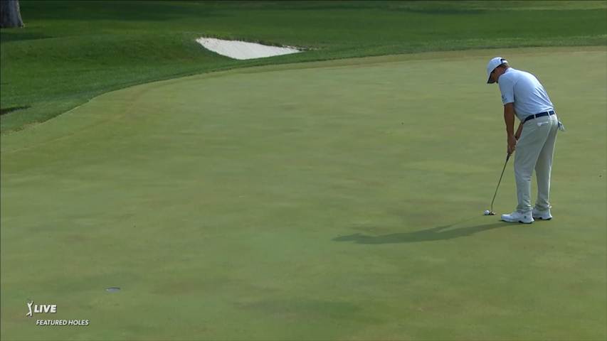 Paul Haley II holes 15-footer for birdie at Charles Schwab