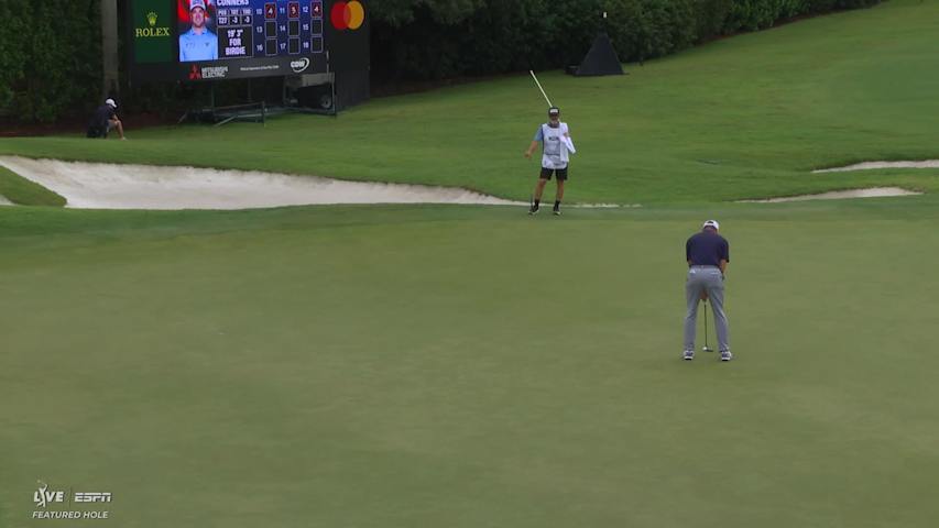 Corey Conners get 19-foot putt to go for birdie on No. 13 at Cadillac