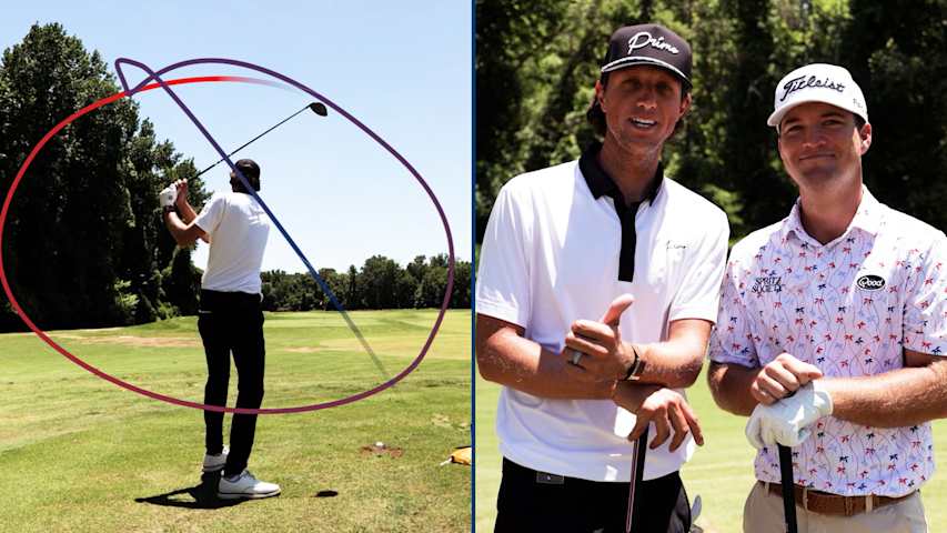 Grant Horvat takes on Korn Ferry Tour pro Andrew Kozan in shot-shaping challenge