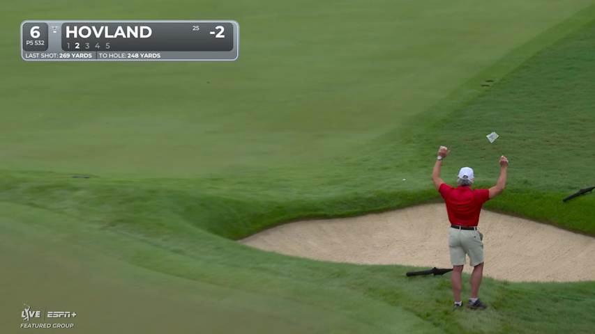 Viktor Hovland makes birdie on No. 6 at TOUR Championship