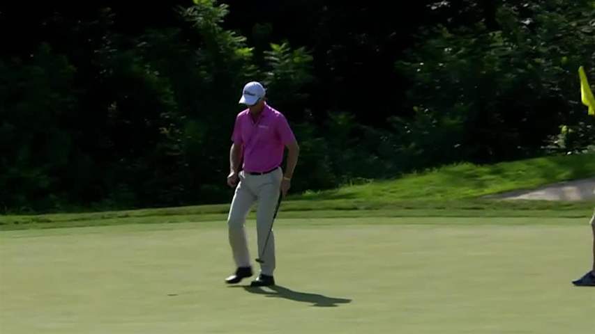 John Senden jars lengthy birdie putt at John Deere