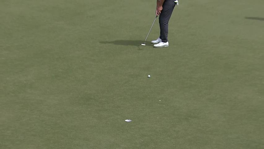 Brandon McIver curls in birdie putt at Simmons Bank Open