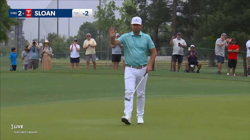 Roger Sloan makes back-to-back birdies on No. 11 at Houston Open