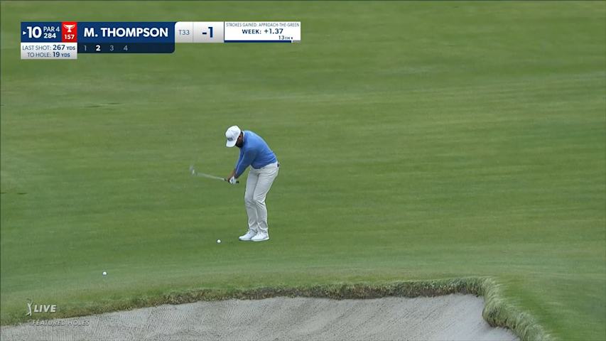 Michael Thompson gets up-and-down for birdie at Genesis