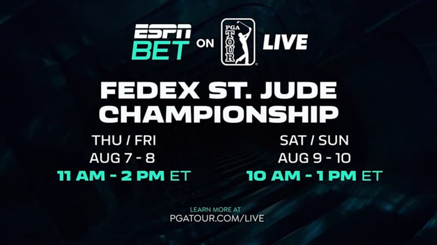 ESPN BET feed on PGA TOUR LIVE returns for FedEx St. Jude Championship