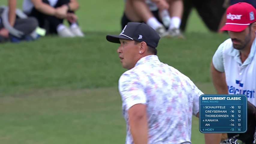 Rico Hoey hits 126-yard approach to 15 feet, sets up birdie on No. 17 at Baycurrent