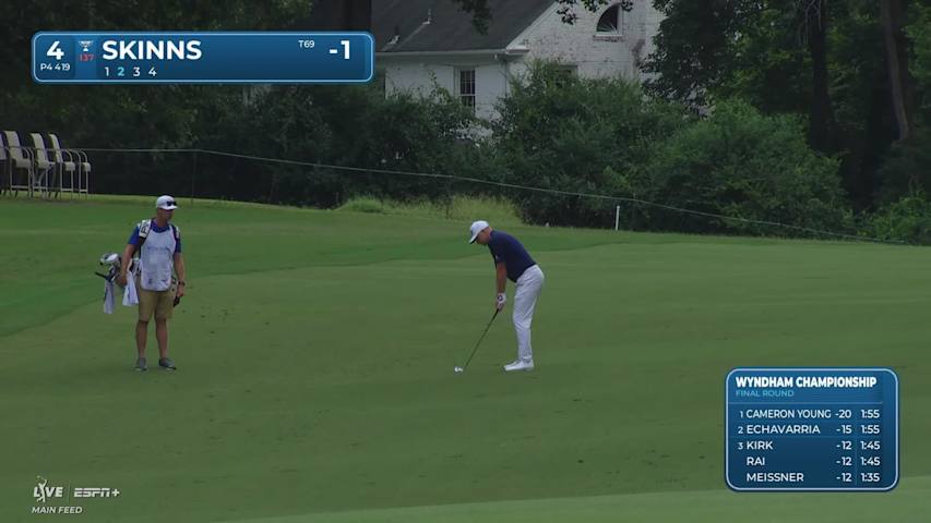 David Skinns makes birdie on No. 4 at Wyndham