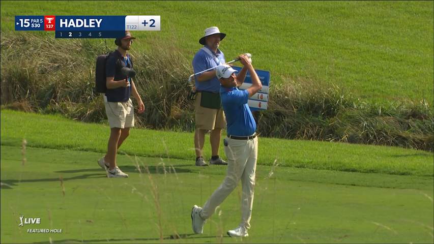 Chesson Hadley makes short birdie putt at Wyndham