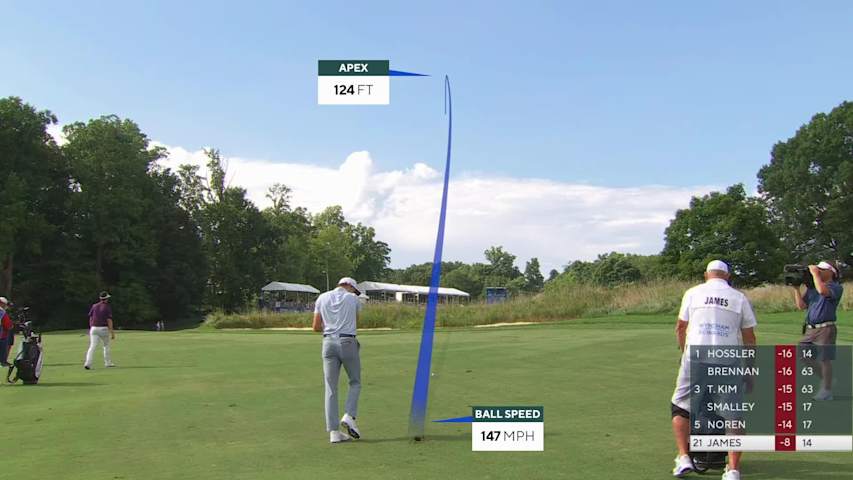 Ben James reaches par-5 No. 15 in two, makes birdie at Wyndham