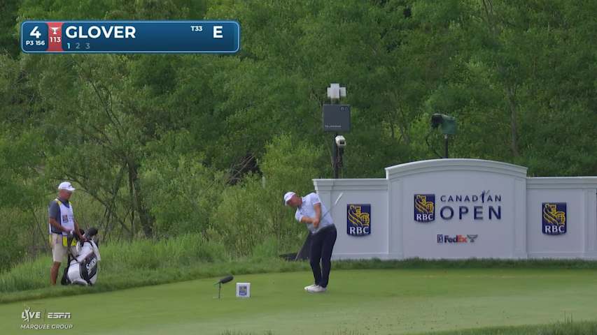 Lucas Glover hits tee shot to 2 feet, sets up birdie on No. 4 at RBC Canadian
