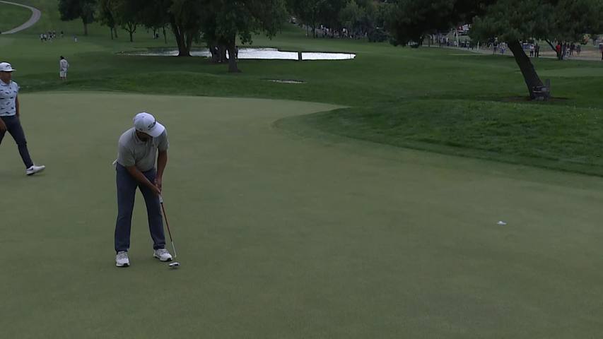 Emilio Gonzalez makes birdie on No. 10 at Albertsons Boise Open