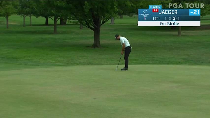 Stephan Jaeger birdies No. 14 in Round 4 at Albertsons Boise Open
