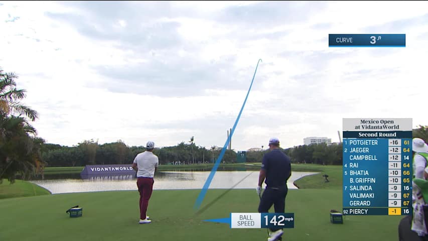 Scott Piercy sticks tee shot to set up birdie at Mexico Open