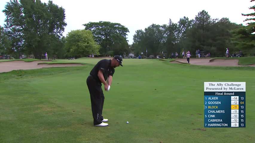 Michael Block makes birdie on No. 14 at The Ally Challenge