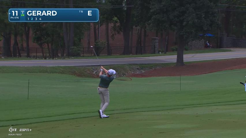 Ryan Gerard makes birdie on No. 11 at Wyndham