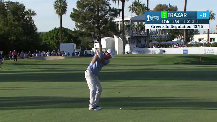 Harrison Frazar throws a dart to set up birdie at Charles Schwab