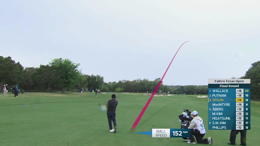 J.J. Spaun makes birdie on No. 14 at Valero