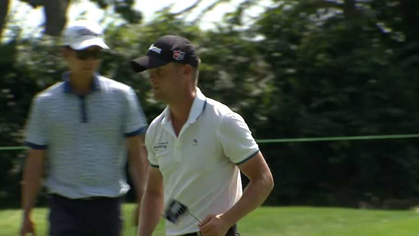 Hurly Long birdies No. 15 at Barbasol