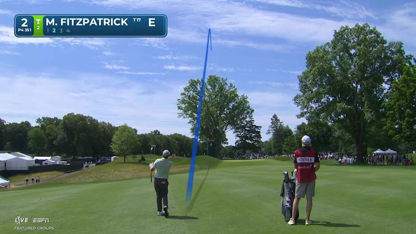 Matt Fitzpatrick makes birdie on No. 2 at Travelers