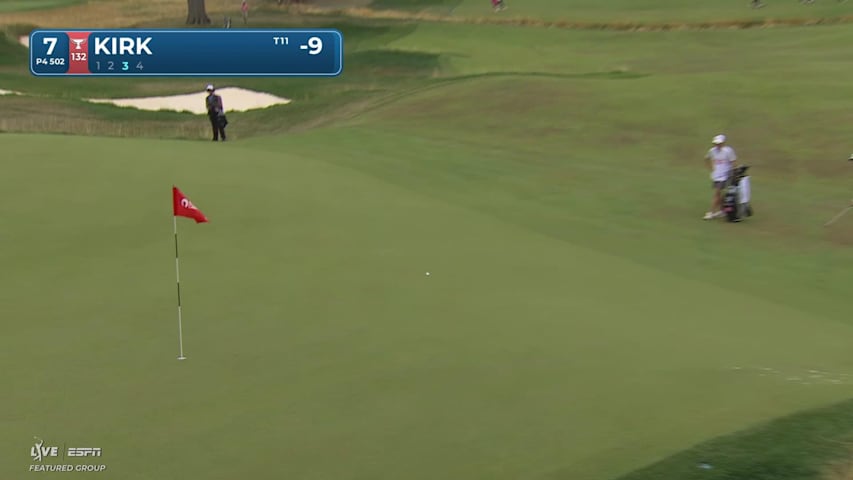 Chris Kirk holes 48-foot shot for birdie on No. 7 at Rocket Classic
