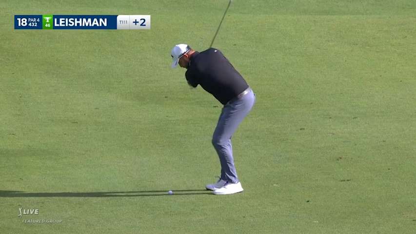 Marc Leishman sticks approach to set up birdie at Travelers