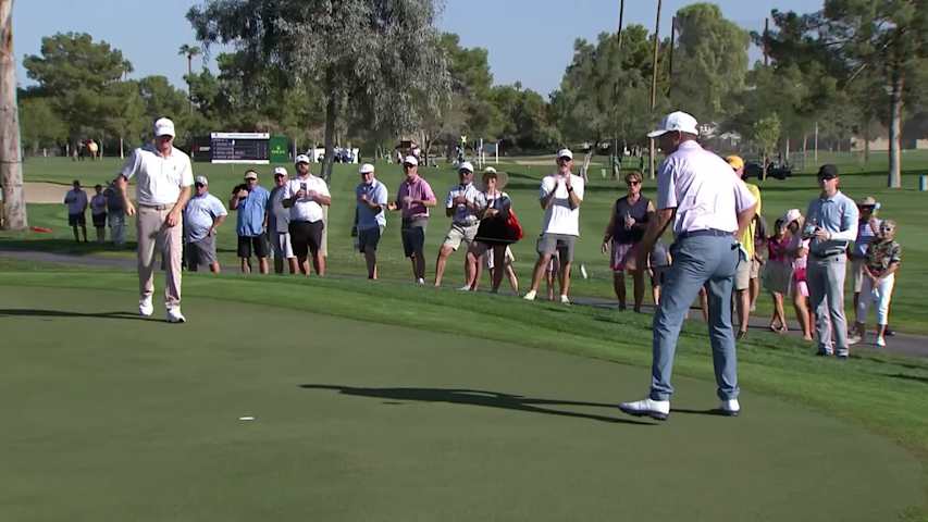 Steven Alker makes birdie on No. 7 at Charles Schwab Cup Championship