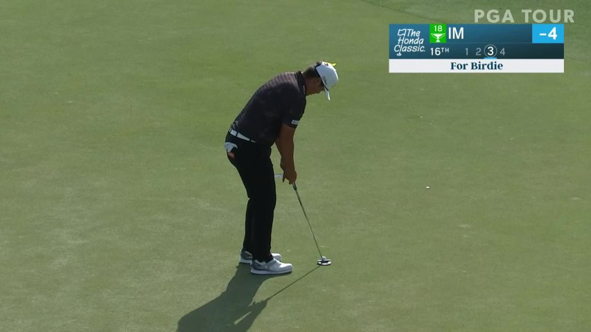 Sungjae Im makes birdie on No. 16 in Round 4 at Honda