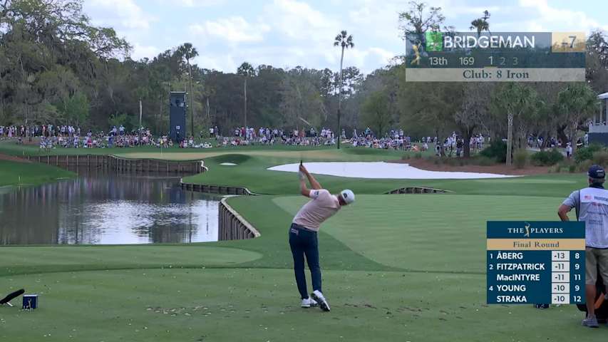 Jacob Bridgeman hits 171-yard drive to 7 feet, sets up birdie on No. 13 at THE PLAYERS