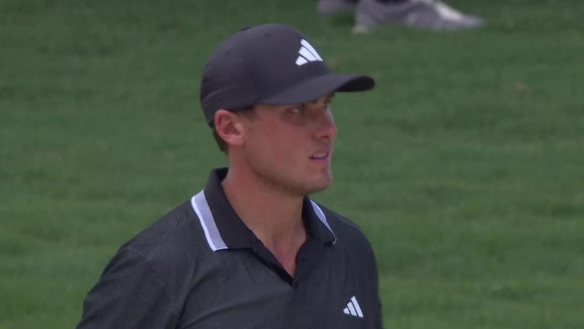 Ludvig Åberg finishes day with birdie at TOUR Championship
