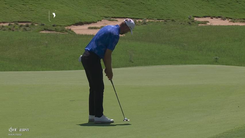 Jesper Svensson sinks 13-foot birdie putt on No. 3 at THE CJ CUP