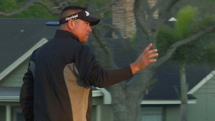 Robert Gamez's smooth birdie roll at Arnold Palmer