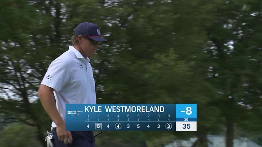 Kyle Westmoreland makes birdie on No. 9 at Nationwide Children's